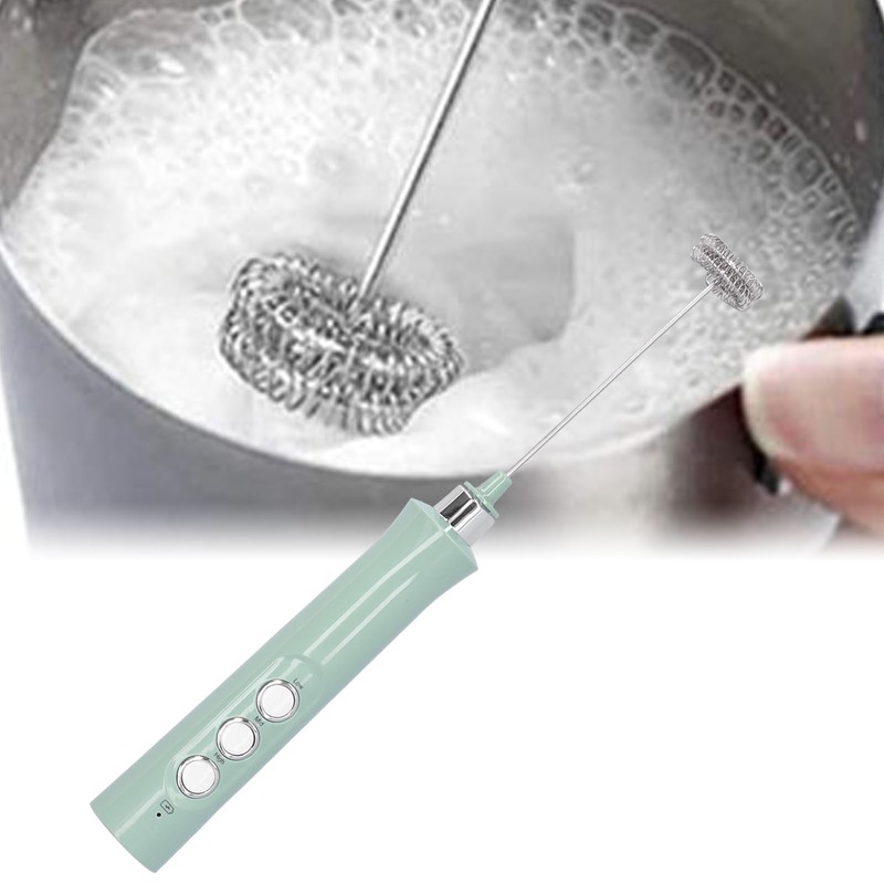 Electric Mixer ThreeSpeed USB Charging 1200mAh Battery Handheld Milk Frother