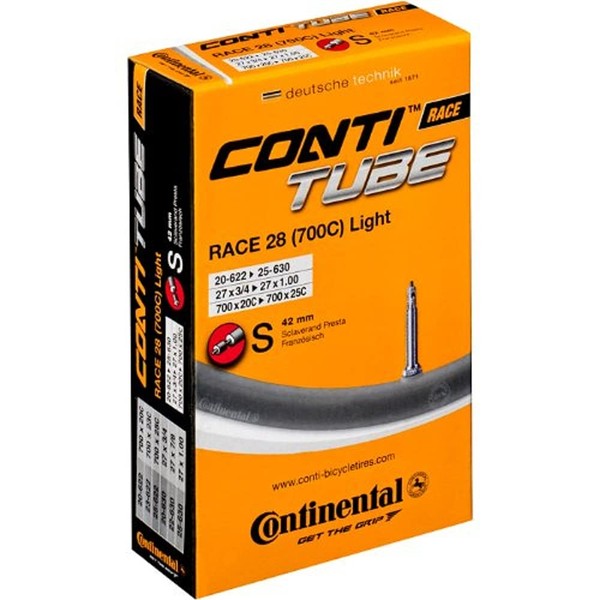 Continental Light 42mm Presta Valve Tube, Black, 650 x 18-25cc