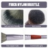 1Pcs Double Ended Makeup Brushes, Foundation Eyeshadow Blush Eyebrow Powder