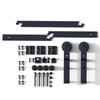 CCJH 4FT/48'' Bi-Folding Barn Door Hardware Sliding Track kit for
