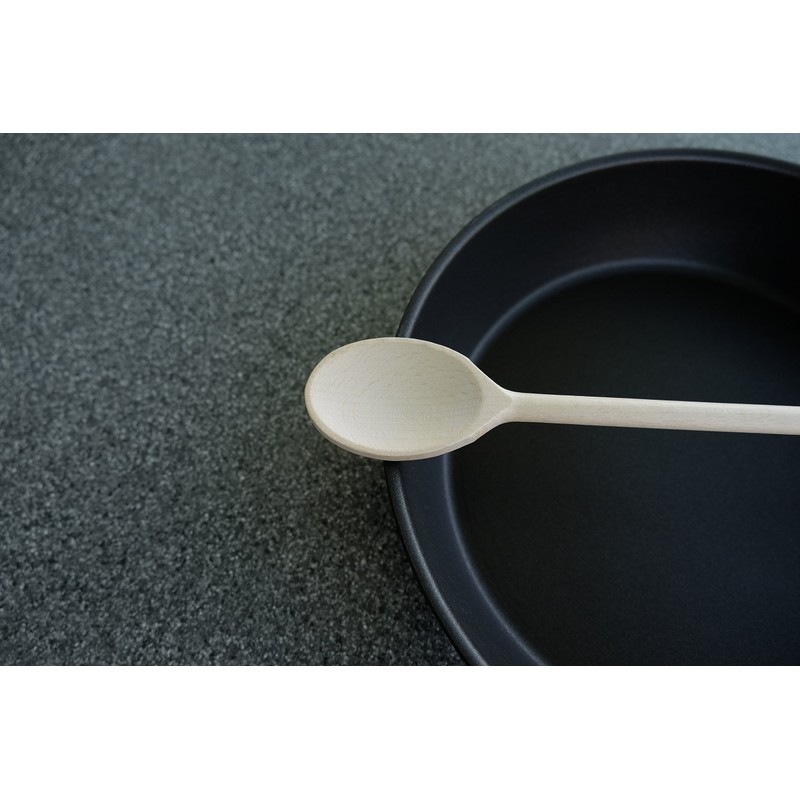 25 cm Long Wooden Spoons for Cooking - Oval Wood