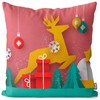 VOID Rentier Geschenke Kugeln Kissenbezug Kissenhülle Sofakissen Kissen Deko Weihnachten
