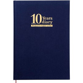 Toyo Tosho Publishing 10-Year Diary That Can Be Started Anytime B5 Cloth-Covered Hardcover with Gold Foil Stamping