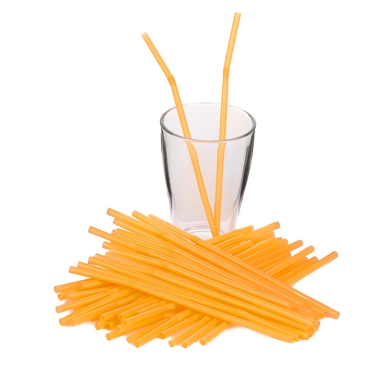 Flexible Plastic Drinking Straws | 50ct (Neon Assortment)