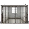 Prison Jail Bars Backdrop, Murder Crime Theme Party Police Mugshot