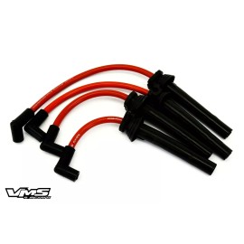 VMS RACING RED 10MM SPARK PLUG IGNITION WIRES CABLES FOR 02-06 MINI COOPER 1.6