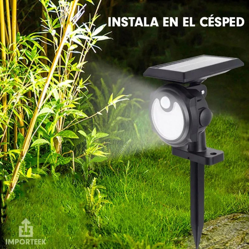 Importeek 3pz Lampara Luminario Solar Luces Led Jardin Estaca Exterior