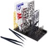 ING STYLE Plamo Production Efficiency! Runner Stand, Tweezers, 3-piece Set,