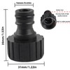 Akiuhen 3/4 inch hose connector threaded faucet adapter outdoor hose