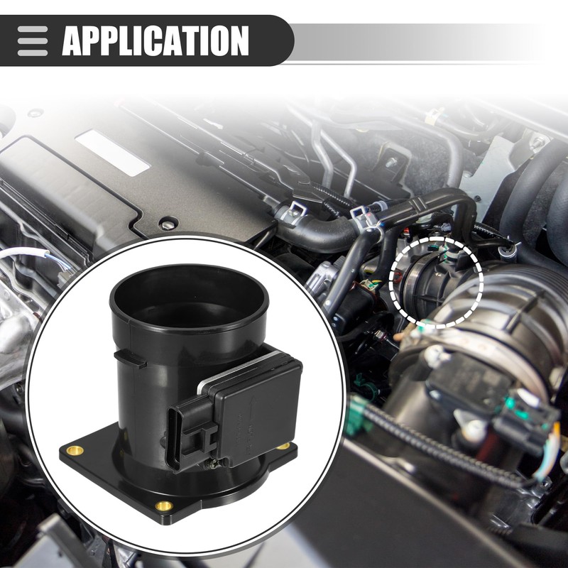 Motoforti Air Flow Sensor Meter, for Ford E-150 1999-2003, Plastic,