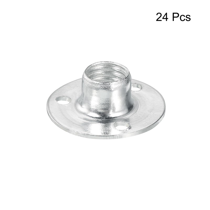sourcing map M10 Brad Hole Tee Nut, 24pcs Carbon Steel