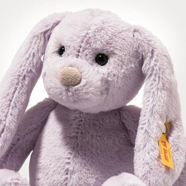 Steiff Tilda Rabbit 20 cm, Purple, Plush Toy with Floppy Ears, Soft Cuddly Friends, Fluffy Stuffed Toy for Cuddling and Playing, Cuddly Toy for Girls and Boys, Machine Washable