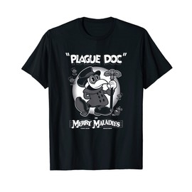 Merry Maladies - Vintage Cartoon Plague Doctor - Rubber Hose T-Shirt