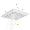 White Plastic Bathroom Vent Fan Cover (C350GN) with Springs, Compatible
