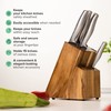 Coninx Acacia Wood Kitchen Knife Block - 15 Slots Knife