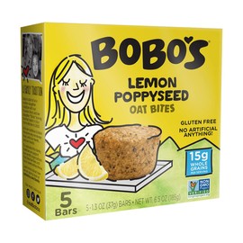 Bobo's Oat Bites, Lemon Poppyseed, 1.3 Ounce (5 Count Box)