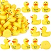Jenaai 30 Pcs Funny Finger Rubber Ducks Bulk Friends Gift