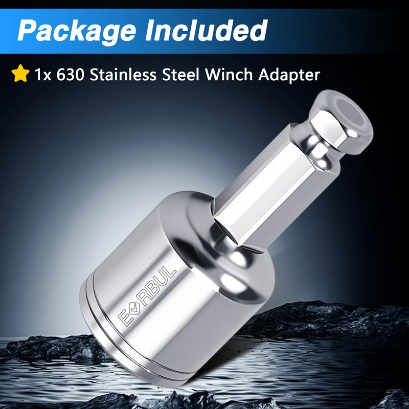EVRBUL Ice House Castle Fish House Winch Adapter for Cordless