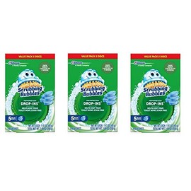 Scrubbing Bubbles Continuous Clean Drop-Ins, Blue Discs, 5 count, 7.05 Ounces (3)