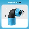 3 Pack 90 Degree Hose Elbow Connector - 1/2 Inch