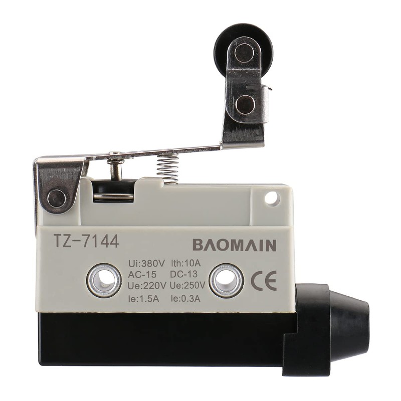 BAOMAIN Limit Switch TZ-7144 One-Way Action Short Hinge Roller Lever,
