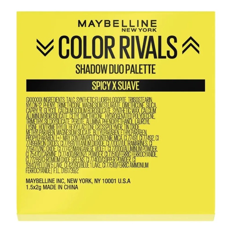 Sombras De Ojos Maybelline Color Rivals Sombra Spicy suave