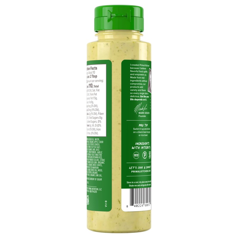Primal Kitchen Avocado Lime Dipping Sauce 10 OZ