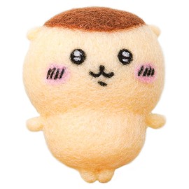 Hamanaka H468-000-105 Wool Felt Kit, Needle Felt, Chiikawa Series, Kuri Manju