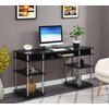 Convenience Concepts Designs2Go No Tools Deluxe Student Desk with Shelves,