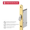 Gedotec Mortice Lock Stainless Steel Sliding Door Lock Sliding Door