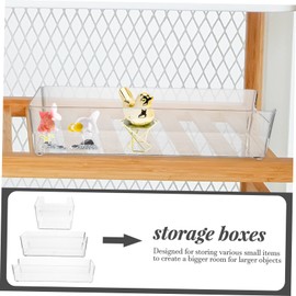 BUGUUYO Organizing Boxes Set 3pcs Foldable Storage Boxes Bins Drawer Organiser