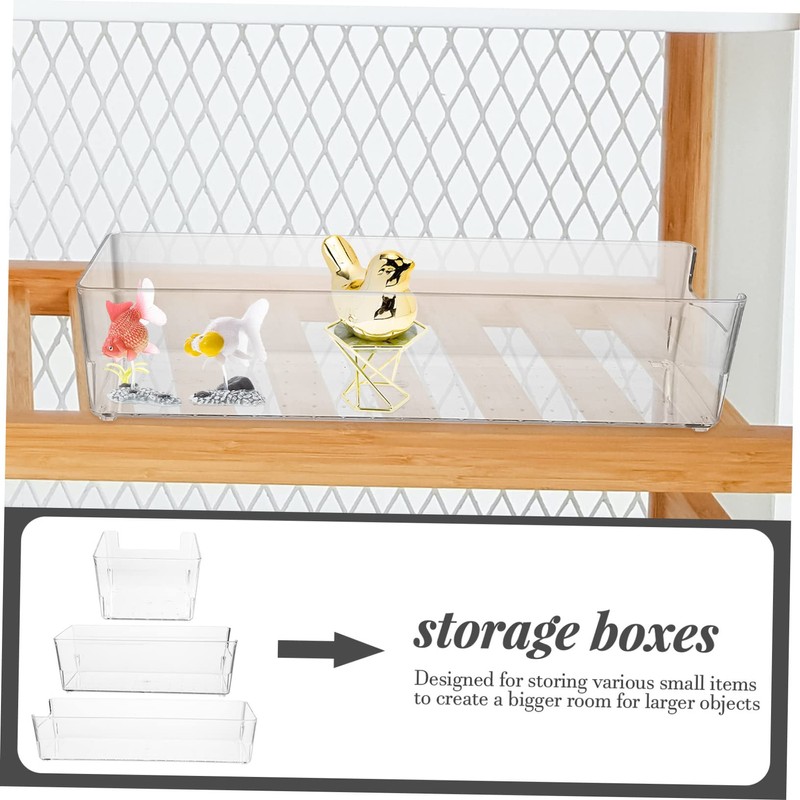 BUGUUYO Organizing Boxes Set 3pcs Foldable Storage Boxes Bins Drawer