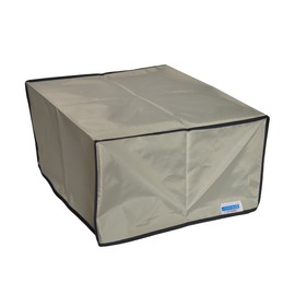 Printer Cover Compatible with WeCreat Vision Pro 45W Laser Engraver and Cutter, Silver Nylon Anti-Static and Waterproof Dust Cover Dimensions 31.5''W x 25.6''D x 16.2''H by Comp Bind Technology LLC