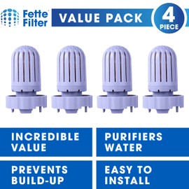Fette Filter - 4 Pack Premium Humidifier Demineralization Cartridge Filters Compatible with Air Innovations HUMIDIF Humidifier, Demineralization Cartridge Filters Silver