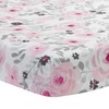 Bedtime Originals Blossom Pink Watercolor Floral 3-Piece Mini Crib Bedding