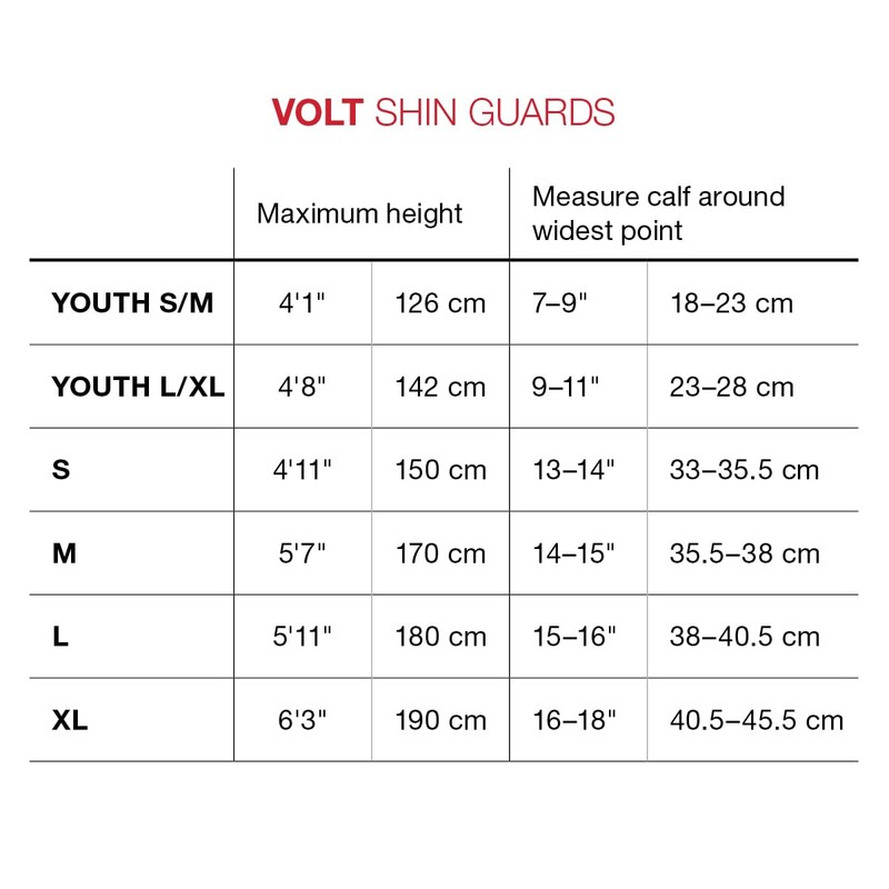 G-Form Volt Soccer Shin Guards, Black, Youth L/XL
