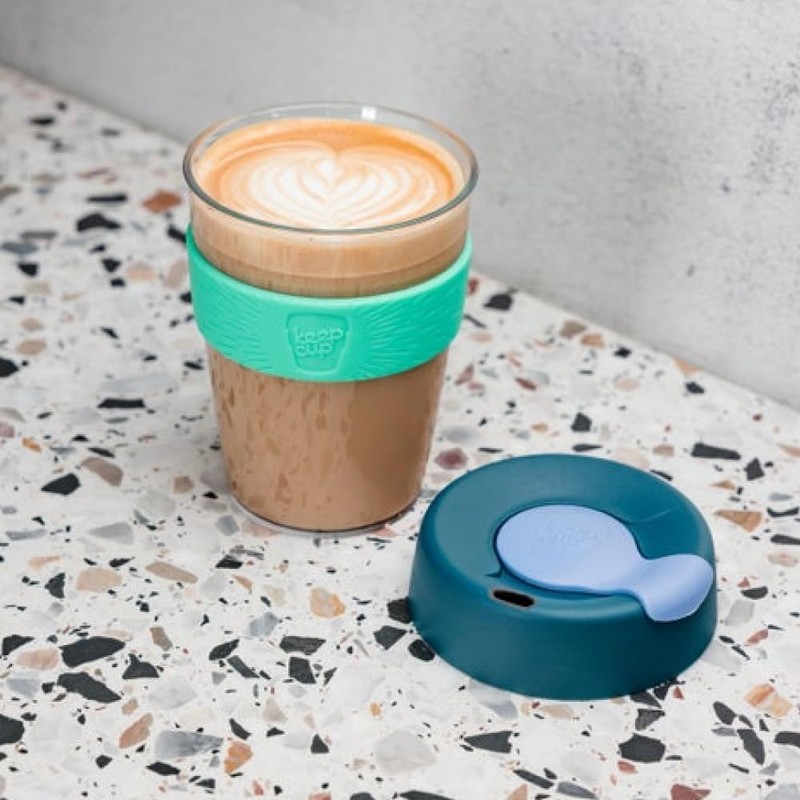 KeepCup Original, Lightweight Plastic Reusable Coffee Cup with Splashproof Sipper