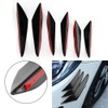 Front Lip Spoiler Splitter, 6 Pieces Gloss Black Car Front