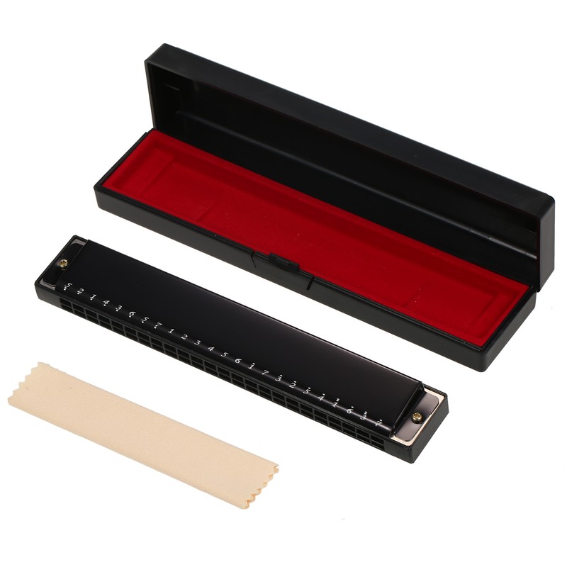 Harmonica Professional Harp Armonica Key of C 24 Hole Polyphony