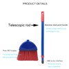 BSMstone Small Broom-Indoor or Outdoor Portable Broom with Adjustable Handle,