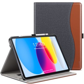 ZtotopCases ZtotopCases Case for iPad 11th Generation 11 Inch 2025(A16)/iPad 10th Generation 10.9 Inch 2022, Premium Leather Business Cover with Auto Wake/Sleep, Multi-Angle Stand & Pencil Holder, Demin Black