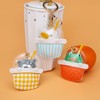 [LeChengMM] Creative Funny Milk Tea Bubble Cup Hidden Cartoon Keychain
