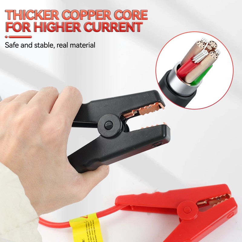 Unbranded 12V Car Jump Starter Smart Jumper Cable Connector Alligator