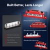 LiTime 275A Bus Bar, 4 ×5/16''(M8) Studs, 6 × #8(M4)