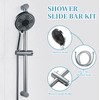 OFFO Shower Slide Bar Combo, Adjustable 33 in Slide Bar