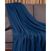 Utopia Bedding Fleece Blanket King Size Navy Soft Warm Bed