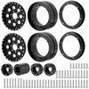 RCLIONS 1.9" Dually Beadlock Wheels RC Aluminum Rims for 1/10th