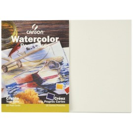 Canson Artist Series Montval Watercolor Postcards, 5x7 inches, 15 Cards (140lb/300g) - Artist Paper for Adults and Students