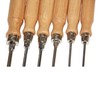 sopomarkt24 Screwdriver Set of 6 Wooden Handle, Slotted and PH2,