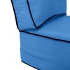 Prolinemax |Cover ONLY|Outdoor Contrast Piped Trim Medium Deep Seat Back